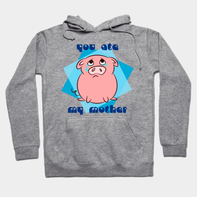 Sad piggy Hoodie by Von Kowen